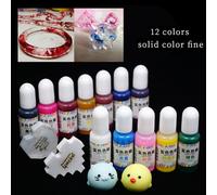 12 Couleurs Solides 10ml Cristal Époxy Uv Résine Colorant Colorant Bricolage Artisanat Pour Bricolage Bijoux Savon Fabrication Colorants