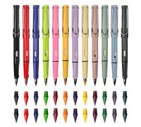 12 crayons de couleur magiques, crayon éternel avec gomme - Crayon magique sans taille-crayon avec 24 pointes de rechange, crayons de couleur longue durée pour l'écriture, la peinture et le dessin