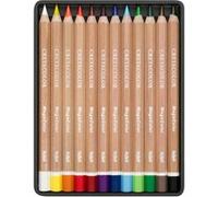 Cretacolor Crayons de couleur Megacolor, extra épais Ø 6,4 mm, pour grandes surfaces, 12 crayons