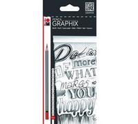 12 crayons graphix gris G