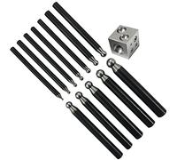 12 Dapping perfore Doming bloc 25 mm 12 dépressions