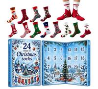 12 Day Christmas Countdown - Advent Stockings Calendar, Santa Reindeer Tree