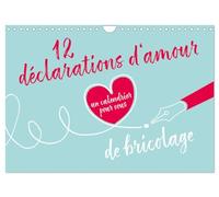 12 déclarations d'amour - calendrier de bricolage (Calendrier mural 2026 DIN A4 horizontal), CALVENDO calendrier mensuel