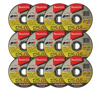 12 Disques à tronçonner métal et inox MAKITA B-45733-12 pour Meuleuse Ø 125 mm