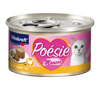 12 Doses - VITAKRAFT Nourriture pour Chat Poésie Mousse, Poulet - Humide