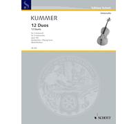 12 Duets: op. 105. 2 cellos. Partition d'exécution.