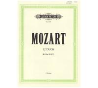 Wolfgang Amadeus Mozart – 12 duos K.496a – Duos pour violon – Édition Peters