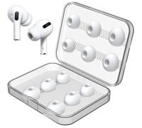 12 embouts de rechange pour AirPods Pro 2 (2e génération) avec trous de réduction du bruit, avec étui (S/M/L) 6 paires.