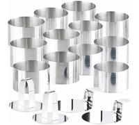 Rosenstein & Söhne – Emporte-pièces ronds 12 pièces Ø 8 cm avec poussoirs et supports