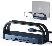 12-En-1 Fusiondock 2 Station D'Accueil Verticale Pour Macbook Pro Avec Alimentation 150W, Dock Double Écran 4K@60Hz Pour Mac M3/M4 Pro/Max 2Xhdmi, 96W Pd, 6 Usb, Ethernet, Sd/Tf Et Audio