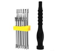 12 en 1 Tournevis Magnétique Type Y U pour Embouts Torx Triangle pour Réparation Electronique et Appareils ménagers