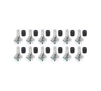 12 Encodeurs Rotatifs EC11 avec Bouton Poussoir 360, 5 Broches et Capuchon pour , pour Raspberry Pi, ESP32