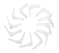 12 Ensembles Équerres de Support en Acier Inoxydable | Fixation Murale avec Vis, Structure Triangulaire à Angle Droit, Usage la Cuisine et Milieux Humides