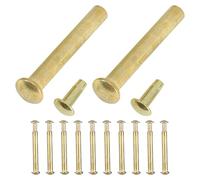 12 Ensembles Kit de Réparation pour Ventilateur Axe Central | Pièces de Rechange à Installation Facile, Structure à Clou Sifflet, pour Éventails en Soie ou Bambou