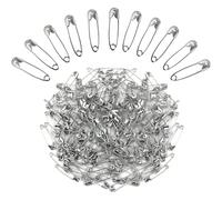 12 épingles de sûreté argentées, épingles de sûreté en fer, épingles de sûreté en acier plaqué nickel, clips de classification portables, petites épingles multifonctionnelles convenant pour la couture