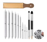 12 Estompeurs Dessin Taille Mixte Double Extrémité Tortillons Artistique | Planche Stylos Estomper Outils, Mélangeurs Raclettes Débutants Amateurs, Créatif, Pratique, Précis, Fiable, Solide