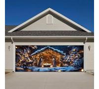 12 Faites une déclaration festive ce Noël avec notre bannière de garage parfaite pour célébrer la saison des fêtes ! (188,97 x 82,67 pouces) (B, A)
