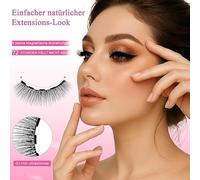 12 Faux Cils Noirs, Outil De Recourbe-Cils 3 Pièces, Ensemble De Maquillage De Fête, Cils Réutilisables, Outils De Beauté Rapides Pour Débutants, Adaptés Aux Bureaux Et Aux Rendez-Vous.