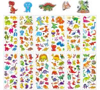 12 Feuilles 3d Autocollants Stickers Animaux Marins Pour Enfants,Thème Poisson,3d Mousse Sous La Mer Gommettes Animaux De L'océan Pour L'artisanat Créatures De La Mer Décoration (Dinosaur)