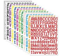 12 Feuilles Autocollant Lettre Alphabet Autocollante Autocollants Alphanumériques Autocollants Alphabet Auto Adhésifs 1512 Pièces Adhésives Alphabet Stickers Lettres Colorées 12 Couleurs