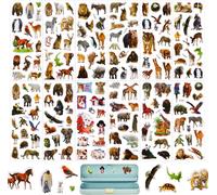 12 Feuilles Autocollants Animaux Gommettes Stickers Étiquette Adhésif Bricolage Enfant Motif 3d Décoration Cadeau Enveloppe Récompense D'enseignant Élèves Autocollants De Motivation Positifs