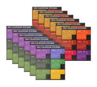 12 Feuilles Autocollants Calendrier 2024, Onglets Adhésifs | Index Mensuel, Prise de Notes, Marque-page, 12 Feuilles, 6 Autocollants par Feuille