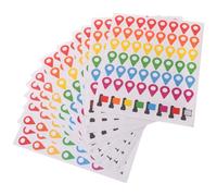 12 Feuilles Autocollants de Points de Carte, Auto-adhésifs