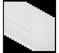 12 Feuilles d'Autocollants Strass Thermocollant, Scintillants Transferts Thermocollants Strass Motif Pierre Cristalline Ronde Plate pour Vêtements Téléphone Cadeaux Nail Art Décoration