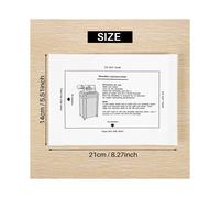 12 feuilles lubrifiantes pour destructeur de documents, type portable.