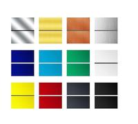 12 Feuilles Plaque Acrylique pour Gravure Laser, Couleur Feuilles de Plastique ABS, Panneau en Acrylique Brossé pour gravure laser, DIY, Exposition de Projet, Peinture 30 x 16.5cm