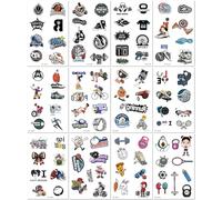 12 Feuilles Tatouages Autocollants Sportifs Phosphorescents Imperméables Pour Enfants Et Adultes Adaptés À La Course Nocturne Au Fitness Aux Matchs De Basketball Et À Un Usage Temporaire