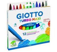 12 Feutres de coloriage GiottoTurbo Maxi pointe large G