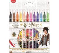 Maped - Feutres Jungle décorés Harry Potter - 12 lavables résistants au séchage multicolore