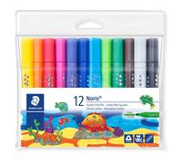 12 feutres triangulaires pointe large 3 mm assortis Staedtler G