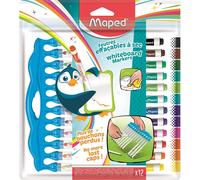 12 feutres effaçables - Ardoises et tableaux blancs - Assortiment - Marker'Peps