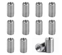 12 Filets Rapportés M6 à M8, Inserts Filetés, Insert de Réparation de Filetage, Outil D'extension de Filetage Mâle, Fournitures de Réparation en Acier Inoxydable