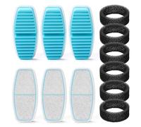 12 Filtres Fontaine à Eau Chat Compatible BMDSAE/BEMOONY/POOEKEN, 6+6 Pack | 6 filtres charbon + 6 eponges pre-filtre, compatible BMDSAE/BEMOONY/POOEKEN/FOFNON, filtration 4 couches eau fraiche, 3 mois