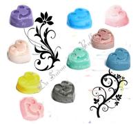 12 Fondants Coeurs en Cire de Soja Parfums Mélangés
