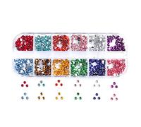 12 Grids 3D Nail Bijoux Luxe Art Studs Brillant Diamant Cristal Pierres Précieuses pour Ongles Décors Anneaux Boucles d'oreilles