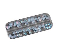 12 Grids Flatback Nail Diamant 3D Cristal Gemmes Bijoux Manucure Nail Décoration Partie