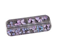 12 Grids Flatback Nail Diamant 3D Cristal Gemmes Bijoux Manucure Nail Décoration Partie