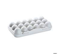 12 Grilles Boîte de Rangement des Oeufs avec Couvercle, 12 Grille Boite Oeuf Boîte à Oeufs en PP Plateau à Œufs Support à Œufs pour