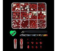12 grilles de décorations d ' ongles 3D de couleurs assorties, perle à plat pour ongles français pour artistes professionnels, perles d ' art en résine Unguis