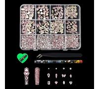 12 grilles de décorations d ' ongles 3D de couleurs assorties, perle à plat pour ongles français pour artistes professionnels, perles d ' art en résine Unguis