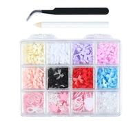 12 Grilles Mixte Ongles Charme pour Création Artistique Ongles Création Accessoires de Mode Facile à Appliquer pour Salon et Usage Domestique Accessoires Ongles Mode