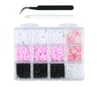 12 grilles pour ongles - Nœud tendance - Décoration élégante - Convient pour les fêtes et les occasions spéciales