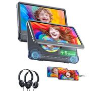 12" HDMI in Lecteur DVD Voiture 2 écrans, 5 Heures de Batterie Rechargeable | Deux Ecrans Voiture Enfant intepentants, 2 Lecteur DVD Portable, ecrans Voiture supporte la Carte USB/TF, MKV/MP4