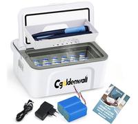 12 Heures Boîte Réfrigérante Portable Pour Insuline Pour Max.12 Stylos, 19*8*7cm Capacité Interne Réglage 0-8℃ Avec 2 Piles 5v 13600mah Réfrigérateur De Médecine La Maison Et L'extérieur (2 Piles)
