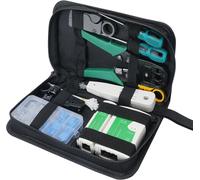12 in 1 Kit d'outils de réseau Professional Testeur de Network Kits d'Outils de Réparation d'Ordinateur Net Réseau Ensemble d'Outils Approprié pour Ordinateurs et Câblage Ethernet