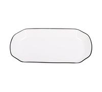 12 Inch White Ceramic Dinner Plate 550ml | Microwave & Dishwasher Safe | Restaurant Grade Fish Plate for Noodles/Soup/Salad | Sturdy Tableware for Home & Commercial Use